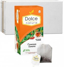 Чай черный Dolce Natura (Дольче Натура) Земляничная соната 25шт*2г в пакетиках
