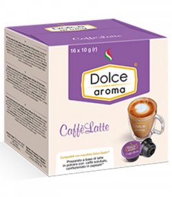 Кава в капсулах Dolce Aroma Caffè Latte 16 шт.*10 гр.